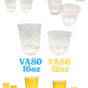 Vasos OVALADO PET Transparentes